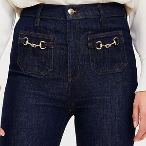 AT Horsebit Buckle Bootcut high waist Jeans